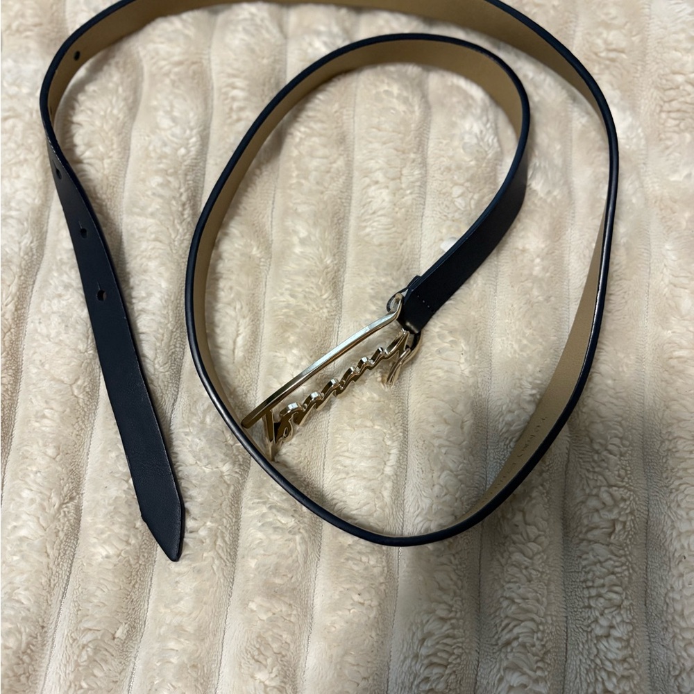 Tommy Hilfiger Navy and Gold Women's Belt